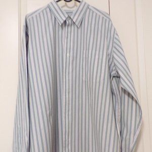 Eddie Bauer Striped Classic Fit Shirt XL